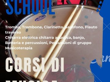 scuola di musica tromba, rombone, batteria, chitarra elettrica