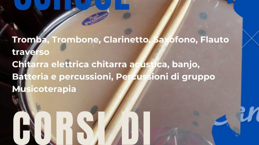 scuola di musica tromba, rombone, batteria, chitarra elettrica